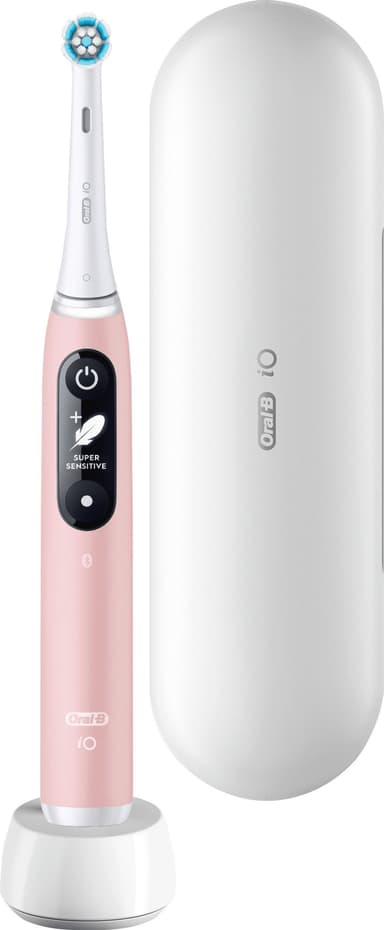 Oral-B iO6 Sensitive elektrisk tandbørste 378143 (pink sand)