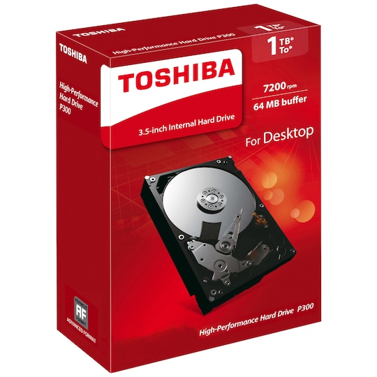 Toshiba P300 3,5" intern harddisk (1 TB)