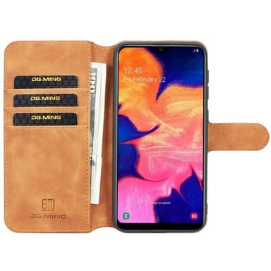 DG-Ming Wallet 3-kort til Samsung Galaxy A10 (SM-A105F)  - brun