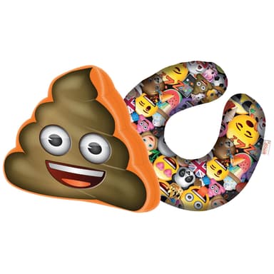 Emoji 2-delt rejsepudesæt - Pile of Poo