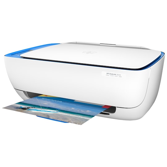 HP DeskJet 3632 AIO inkjet farveprinter - hvid