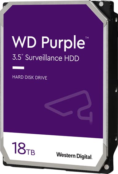 WD Purple Surveillance 3,5" internt hard drive (18 TB)