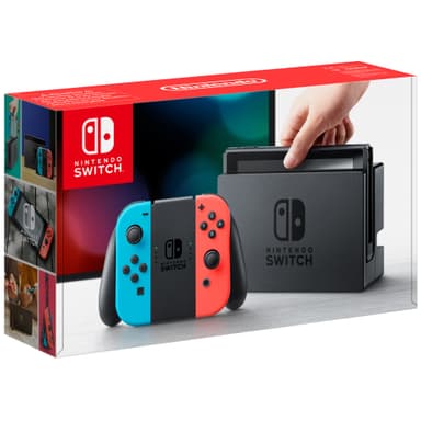 Nintendo Switch konsol + neon Joy-Con