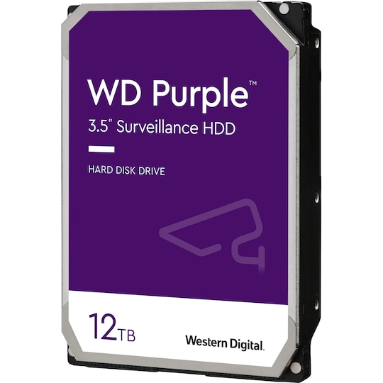 WD Purple Surveillance 3,5" internt hard drive (12 TB)