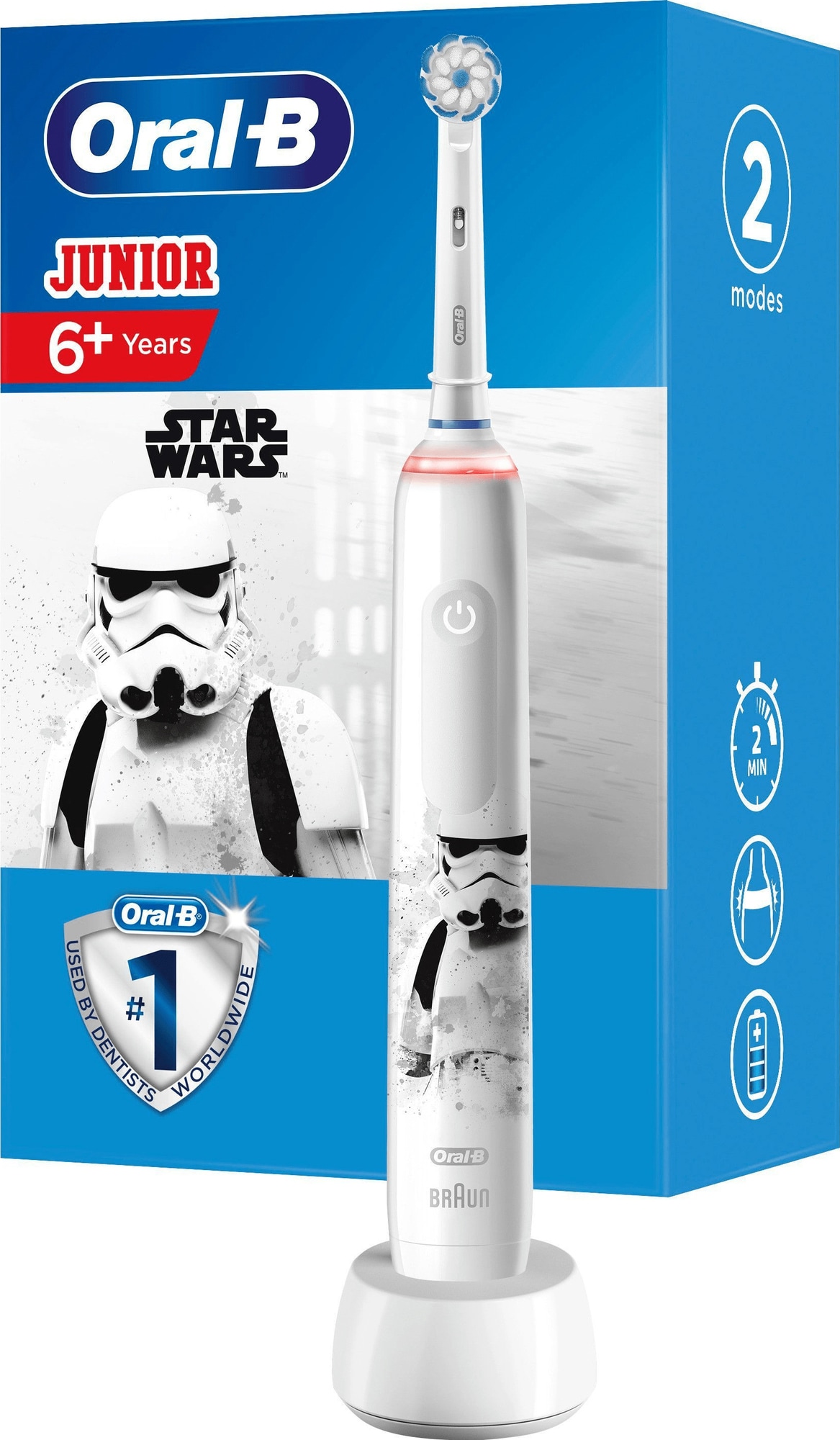 Oral-B Pro3 Junior Star Wars elektrisk tandbørste 396109 (hvid) thumbnail