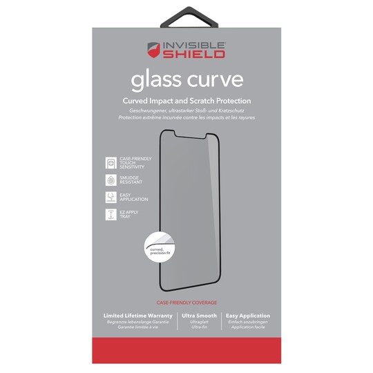 Zagg skærmbeskytter af glas til iPhone Xs Max (sort)