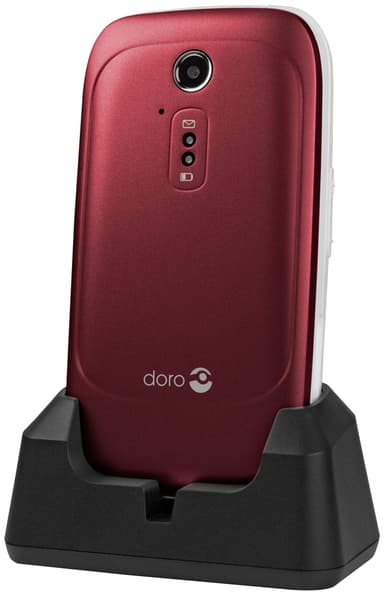 Doro 6521 mobiltelefon rød/hvid