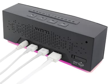 Witti BEDDI Charge vækkeur (sort)