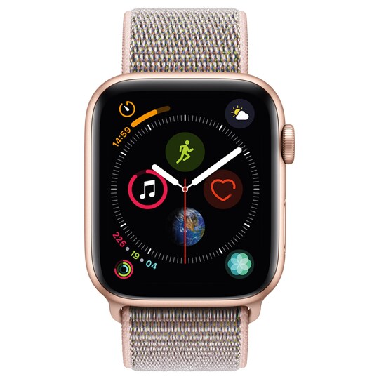 Apple Watch Series 4 44mm (guld alu/pink sand sportsløkke)