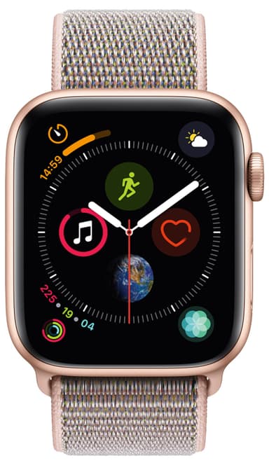 Apple Watch Series 4 44mm (guld alu/pink sand sportsløkke)