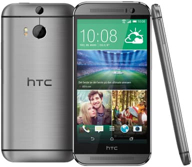 HTC One (M8) smartphone (grå)