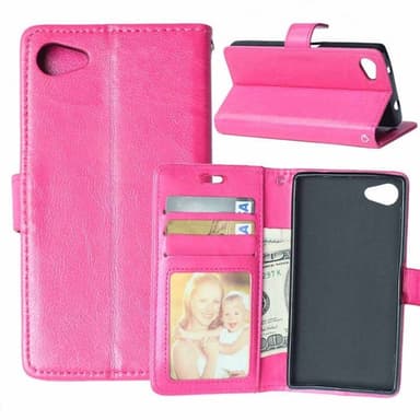 Wallet 3-kort til Sony Xperia Z5 Compact (E5823)  - lyserød
