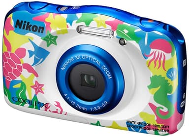 Nikon CoolPix W100 kompakt kamera - mønstret