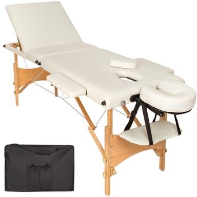 Massagebriks med 3 zoner, polstring + taske - beige
