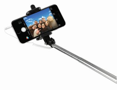 Goji selfiestick med kabel - sort