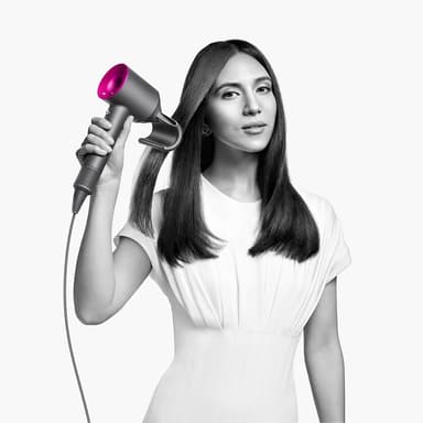 Dyson Supersonic HD07 hårtørrer (jern/fuchsia)