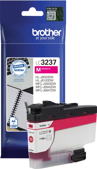 Brother LC-3237M magenta blækpatron
