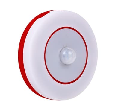 LED-lampe med PIR-bevægelsessensor Hvid / rød