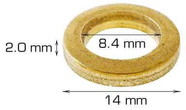Hængsel ringe - Ø14 mm.