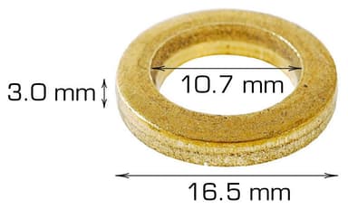 Hængsel ringe - Ø16,5 mm.