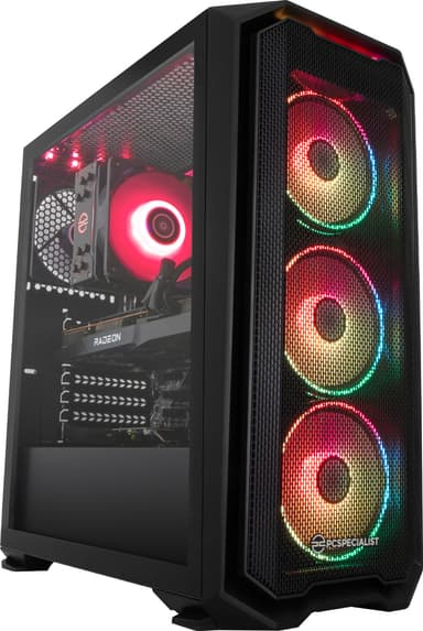 PCSpecialist Tornado A5 XR R5X/16/2512/6600XT stationær gaming computer
