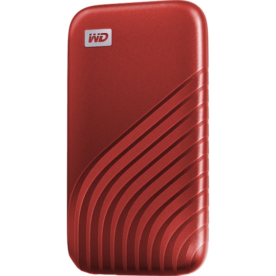 WD My Passport bærbar SSD 2 TB (rød)