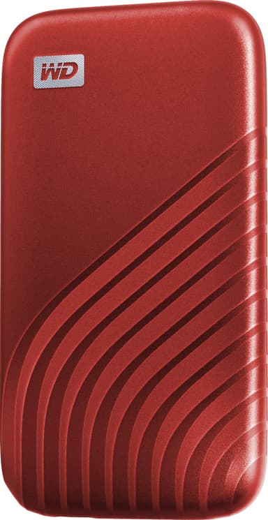 WD My Passport bærbar SSD 2 TB (rød)