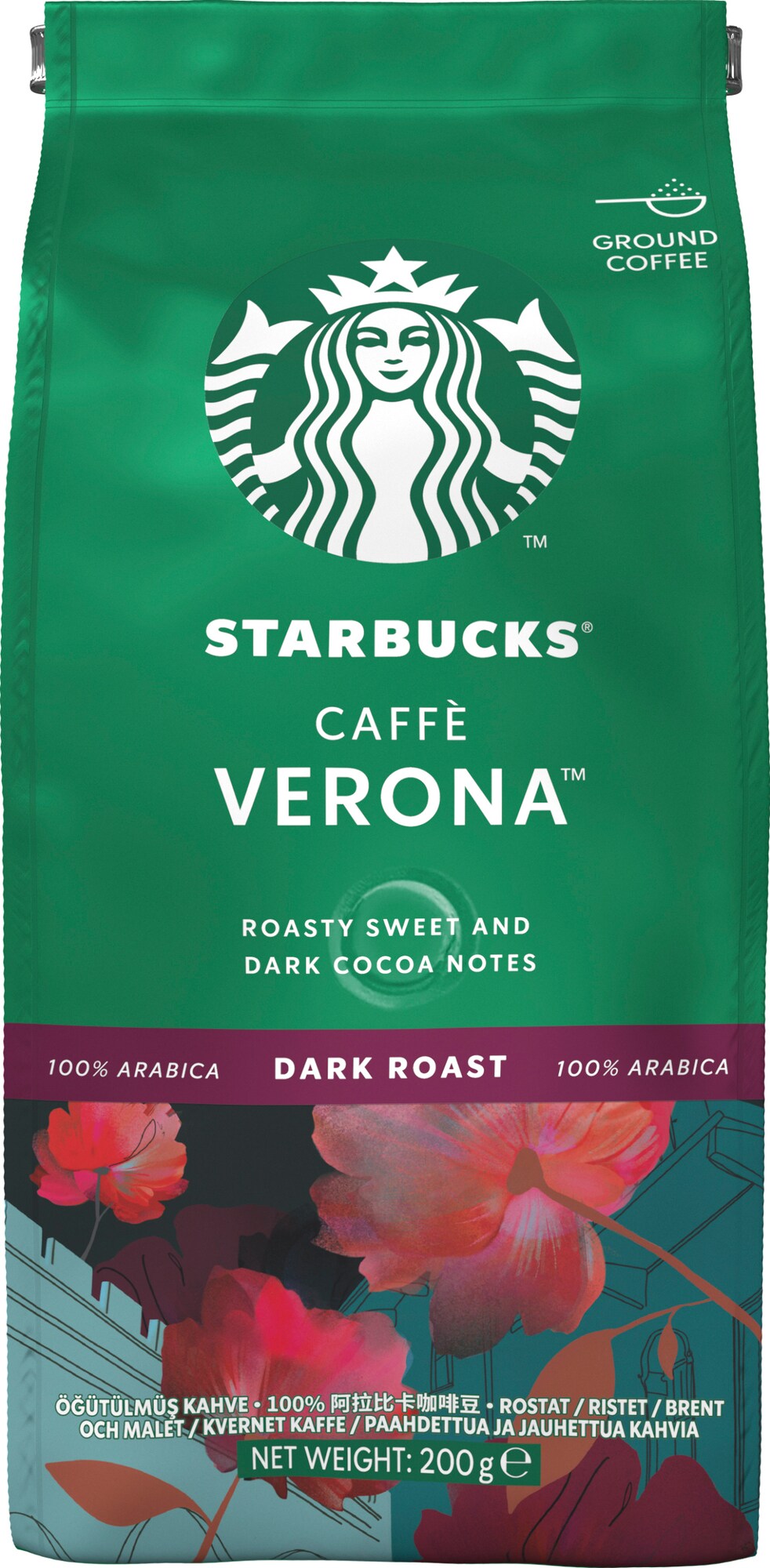 Starbucks Verona Dark Roast malet kaffe STAR12451928 thumbnail