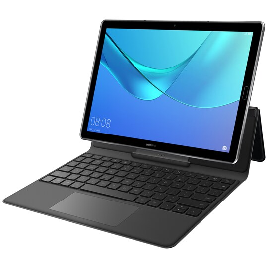 Huawei MediaPad M5 etui med tastatur (grå)