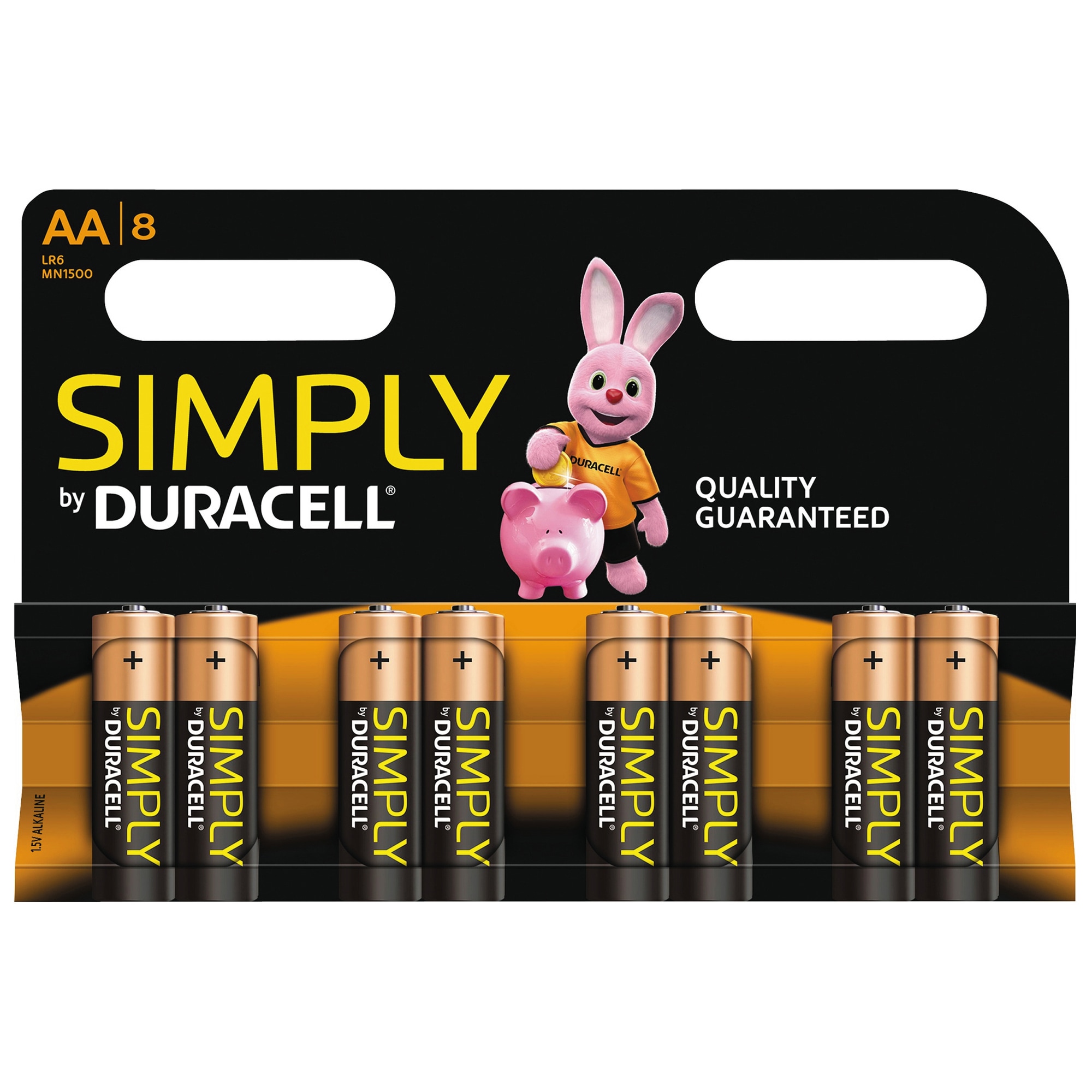 Duracell Symply AA Alkaline-batterier - 8-pak thumbnail