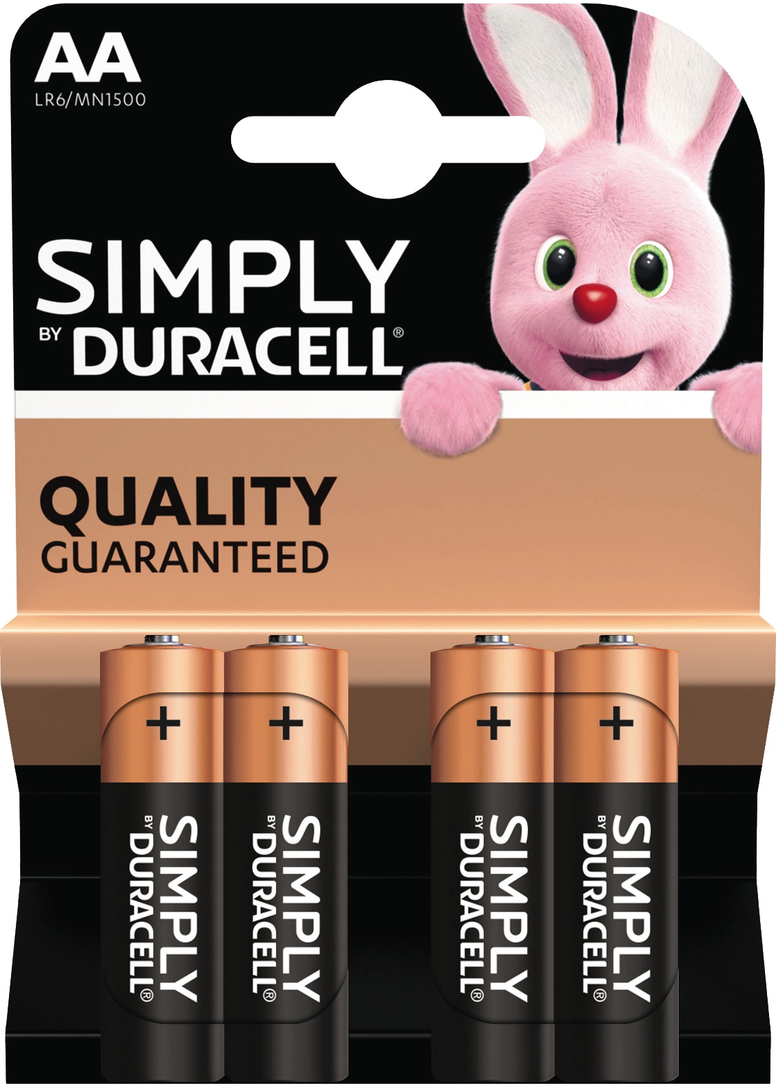 Duracell Simply AA alkaline batterier (4 stk) thumbnail