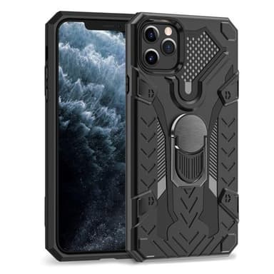 Armor Knight beskyttelsescover med roterende støtte til iPhone 11 Pro Max - Sort