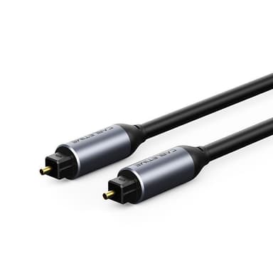 NÖRDIC Toslink fiberkabel SPDIF digital audio overførsel af høj kvalitet aluminium kontakter 3m sort