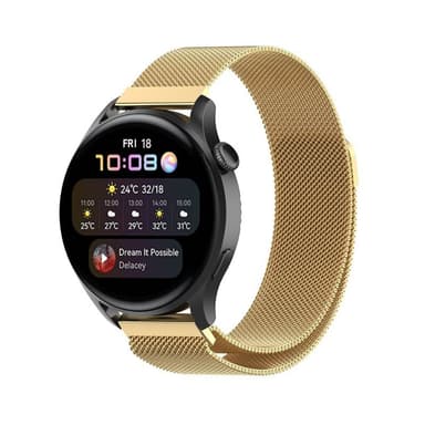 Milanese armbånd Huawei Watch 3 Pro - Guld