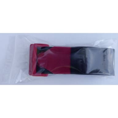 TRU COMPONENTS 690-330-Bag Burrebånd med sele Burrebånd statisk loop del (L x B) 600 mm x 38 mm Sort, Rød 2 stk