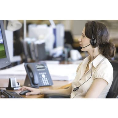 Renkforce On Ear-headset kabelbundet Telefon Mono Sort