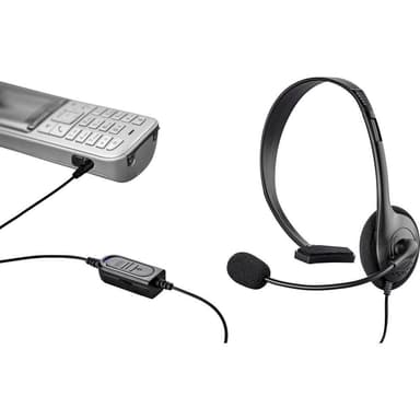 Renkforce On Ear-headset kabelbundet Telefon Mono Sort