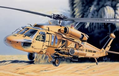 ITALERI 1:72 - UH 60 Desert Hawk Start sæt