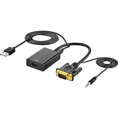 Manøvre Sølv Suri AV Adapter [VGA, Jack - HDMI] 1920 x 1080 Pixel SpeaKa | Elgiganten