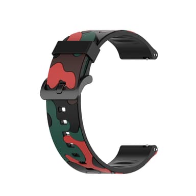 Garmin Vivo Active 3 / Move / HR 245M / 645 Camouflage Armbånd Rød / Grøn