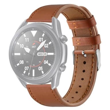 Rem i kunstlæder til Galaxy Watch 3 45mm - Brun