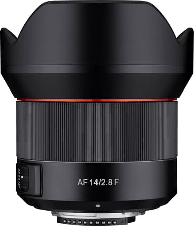 Samyang 14mm f/2,8 F vidvinkelobjektiv til Nikon