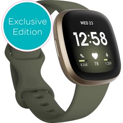 Fitbit Versa 3 smartwatch (soft gold/olive)