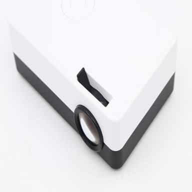 Mini-projektor med fjernbetjening, lyd og HDMI-kabel Hvid / sort