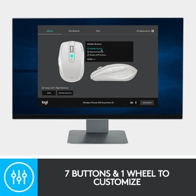 Logitech MX Anywhere 2S Graphi mus
