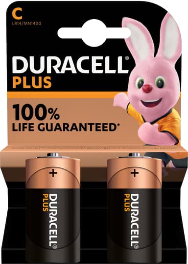 Duracell Plus Power C batteripakke (2pk) thumbnail