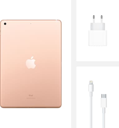 iPad 10,2" (2020) 128 GB LTE (guld)