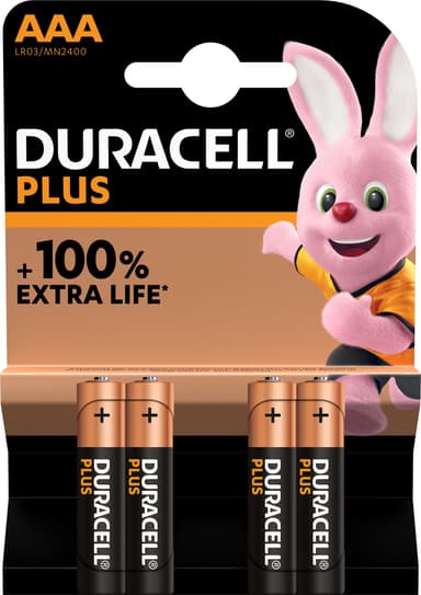 Duracell Plus Power AAA-batteri (4pk)