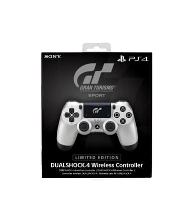 PS4 DualShock 4 controller: Gran Turismo Sport (sølv)