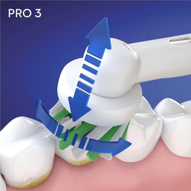 Oral-B Pro3 3700 elektrisk tandbørste 291176 (lyseblå)